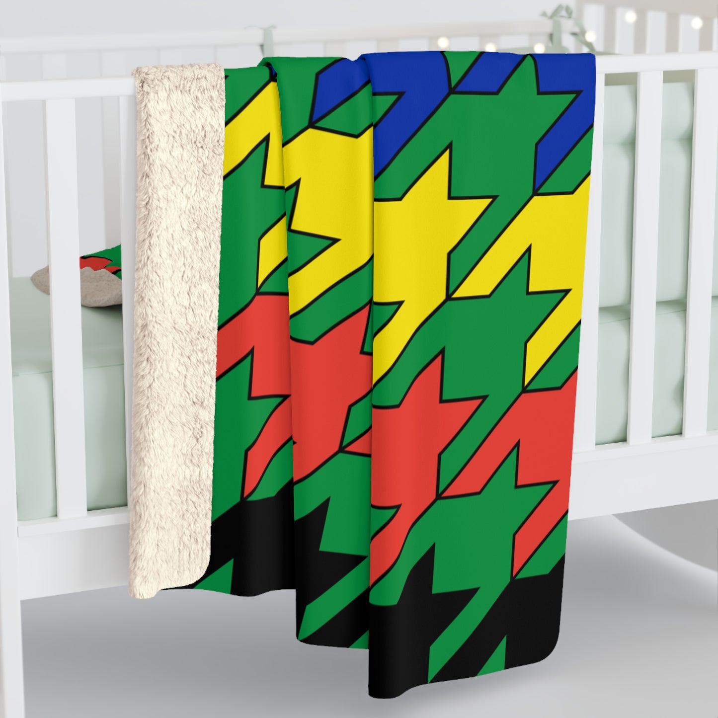 New Caledonia Retro Houndstooth Blanket Throw