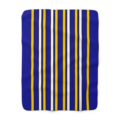 Bosnia And Herzegovina Retro Stripes Blanket Throw