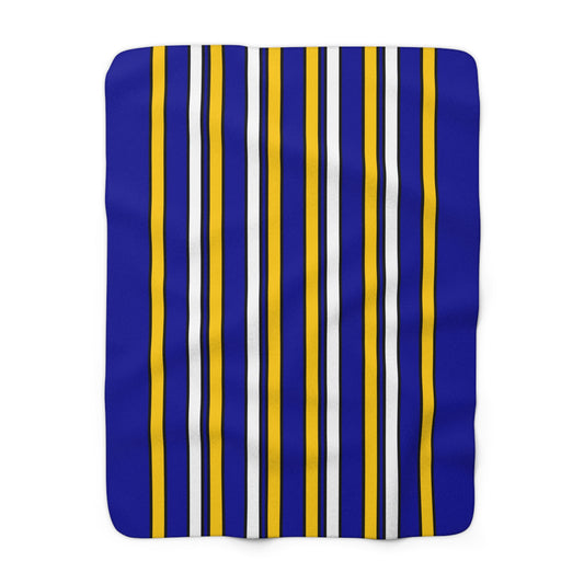 Bosnia And Herzegovina Retro Stripes Blanket Throw
