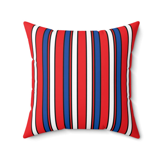 Slovakia Retro Stripes Cushion Pillow