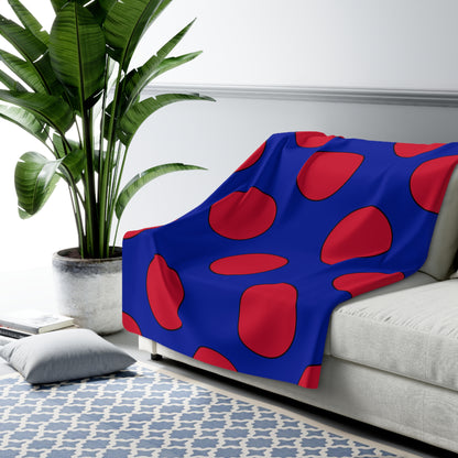 Haiti Retro Polka Dots Blanket Throw