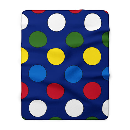 Pitcairn Retro Polka Dots Blanket Throw