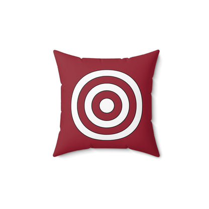 Latvia Retro Target Cushion Pillow