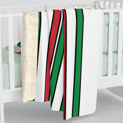 Italy Retro Stripes Blanket Throw