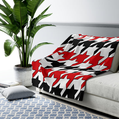 Gibraltar Retro Houndstooth Blanket Throw