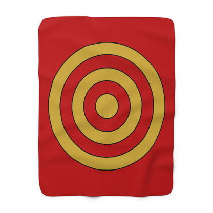 Montenegro Retro Target Blanket Throw