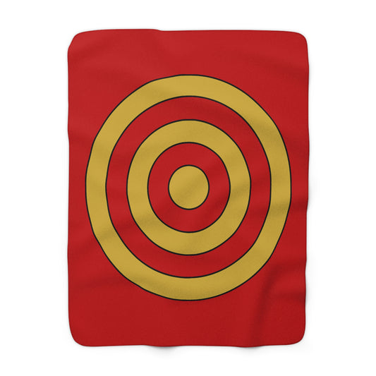 Montenegro Retro Target Blanket Throw