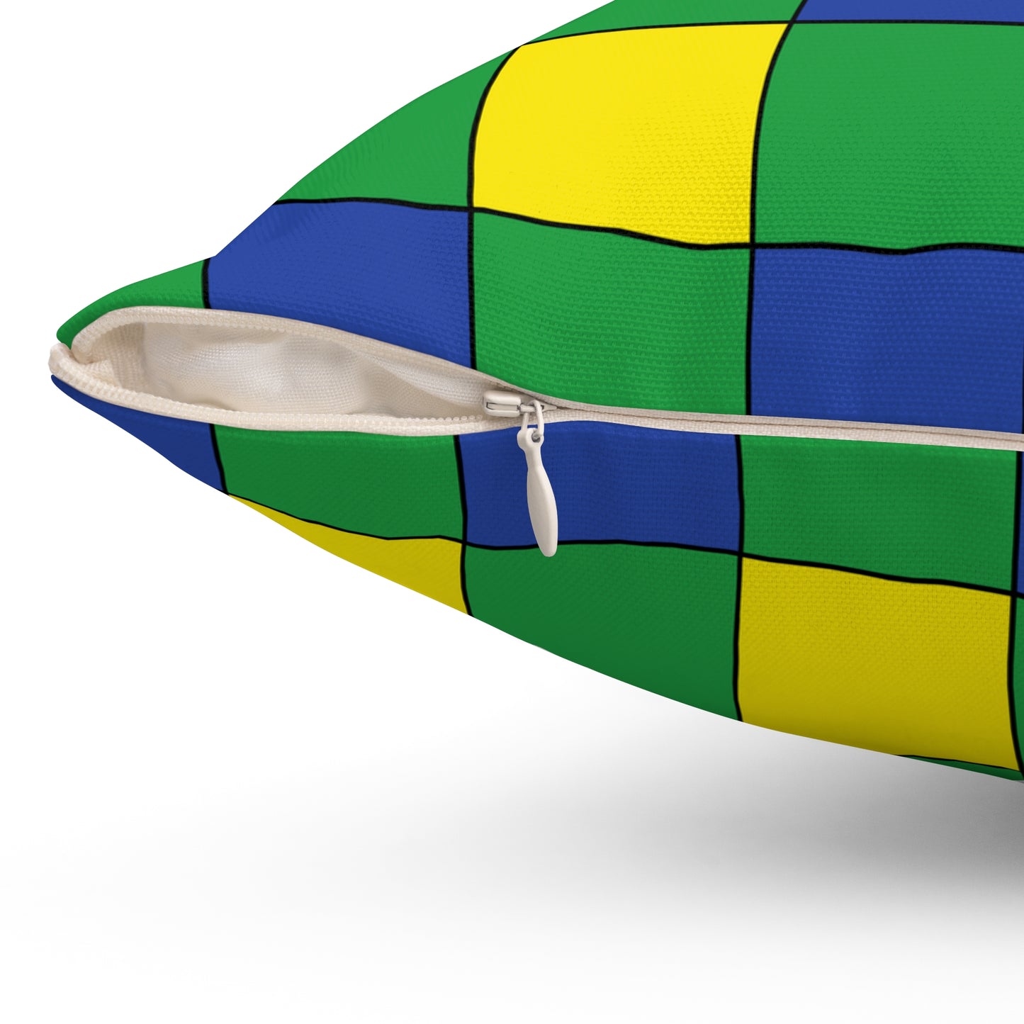 Brazil Retro Check Cushion Pillow
