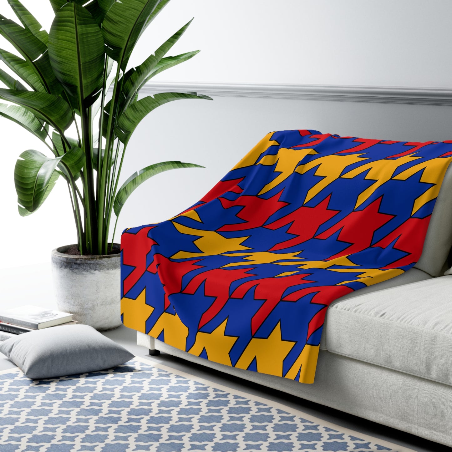 Armenia Retro Houndstooth Blanket Throw