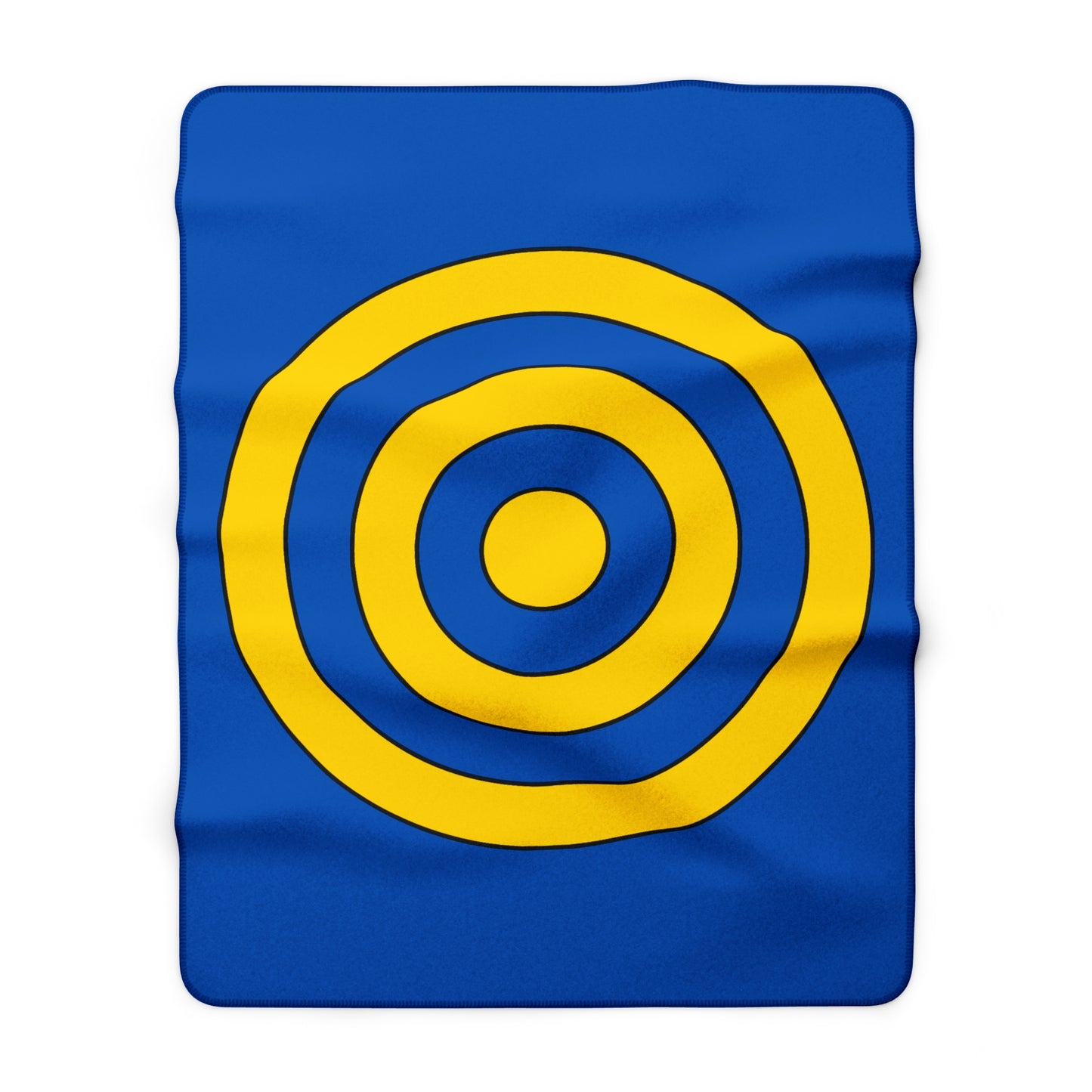Ukraine Retro Target Blanket Throw