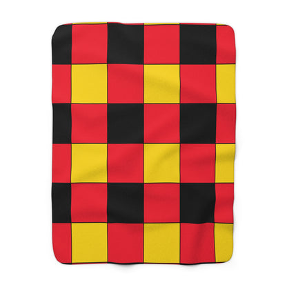 Belgium Retro Check Blanket Throw