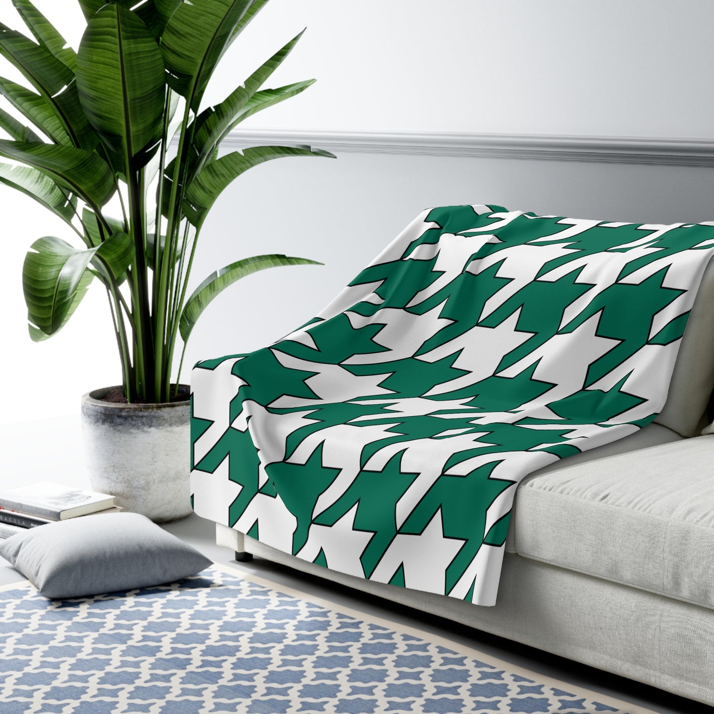 Macao Retro Houndstooth Blanket Throw