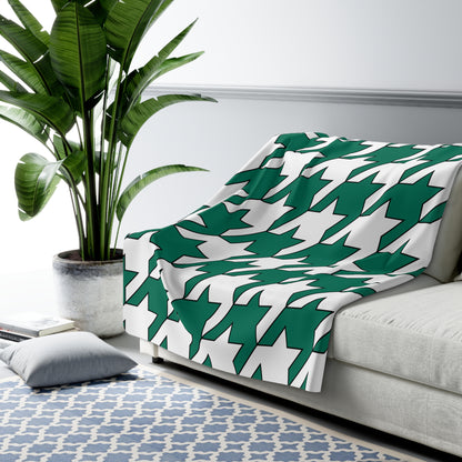 Macao Retro Houndstooth Blanket Throw