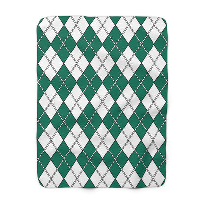 Macao Retro Argyle Blanket Throw