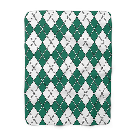 Macao Retro Argyle Blanket Throw