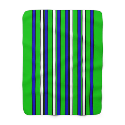 Sierra Leone Retro Stripes Blanket Throw