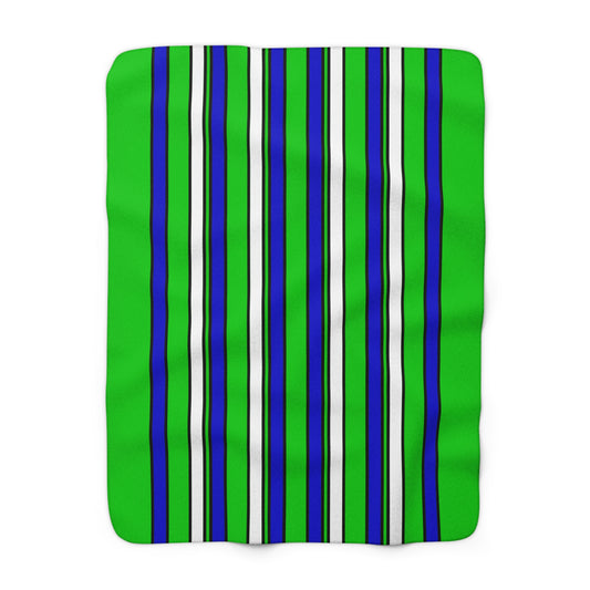 Sierra Leone Retro Stripes Blanket Throw