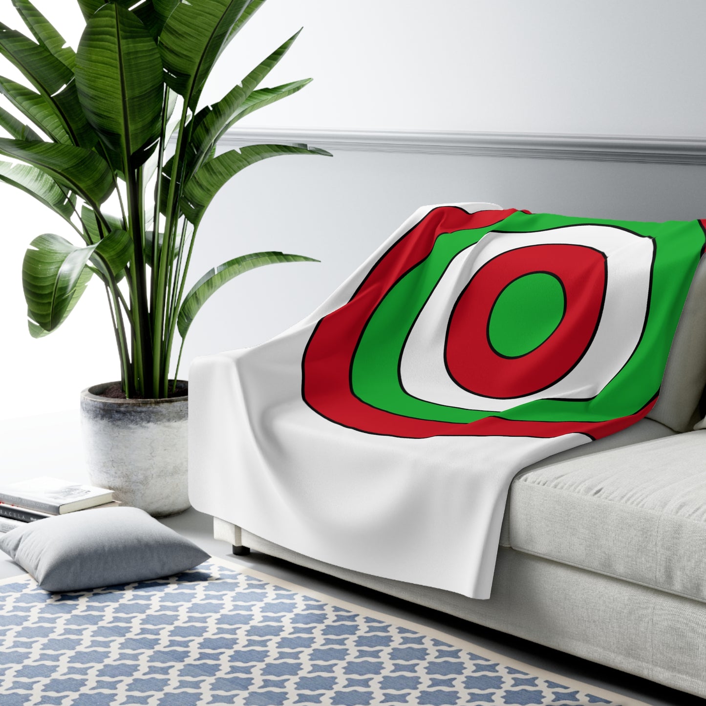 Burundi Retro Target Blanket Throw