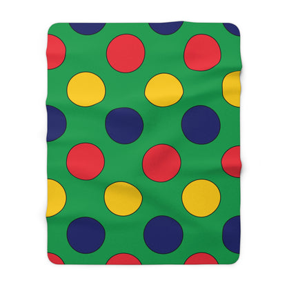Mauritius Retro Polka Dots Blanket Throw