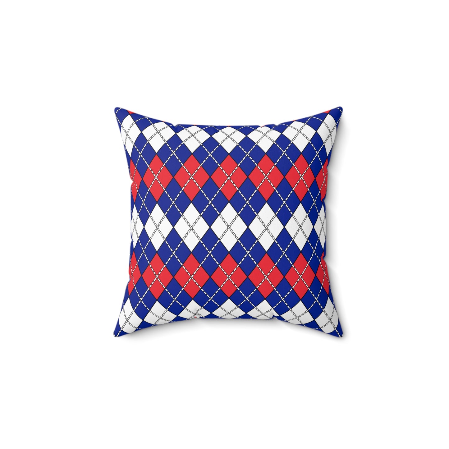 French Southern Territories Retro Argyle Cushion Pillow