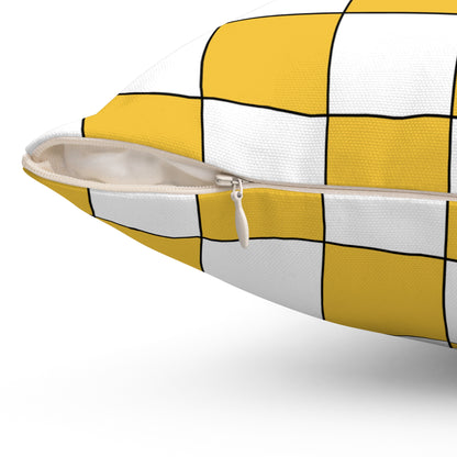 United States Virgin Islands Retro Check Cushion Pillow