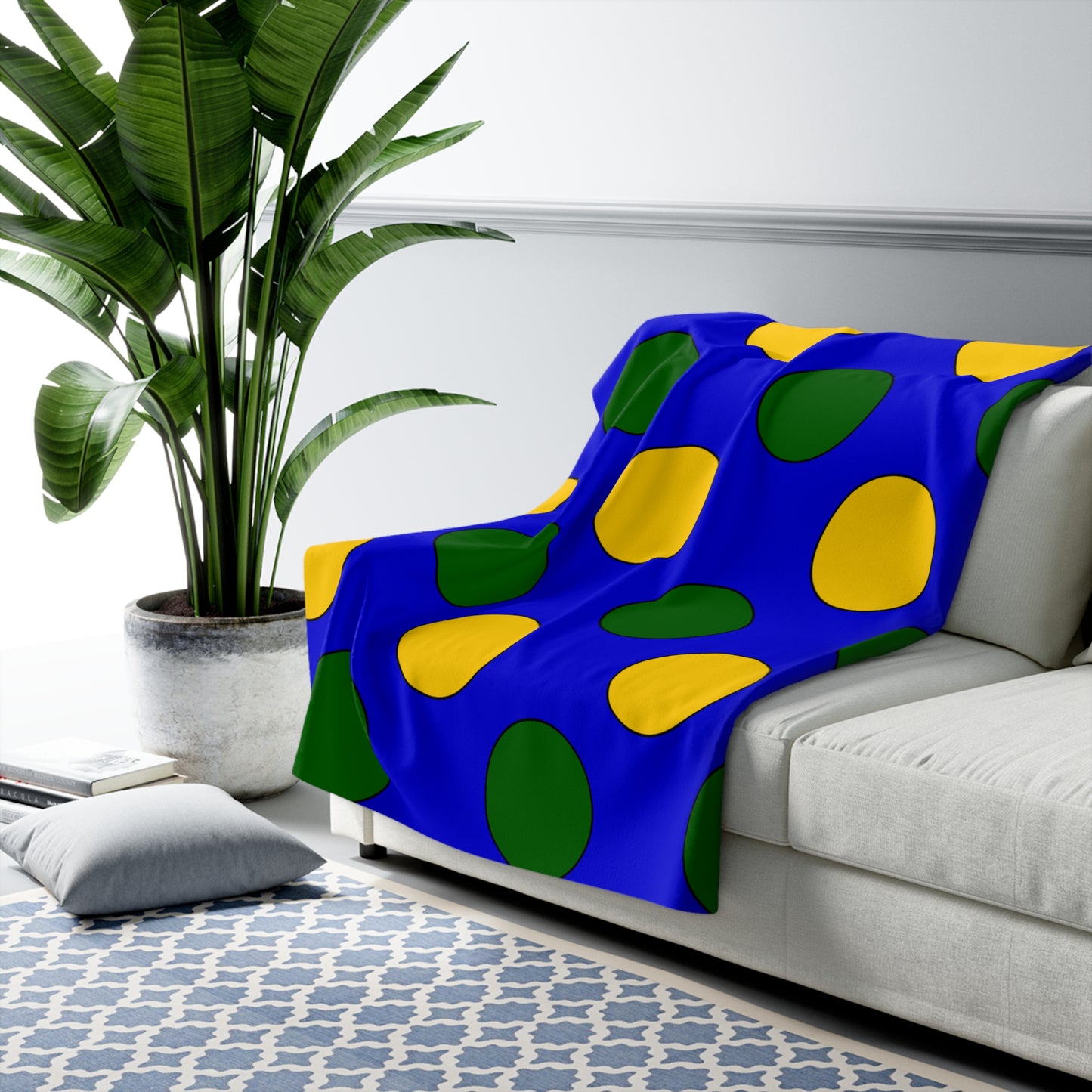 Solomon Islands Retro Polka Dots Blanket Throw