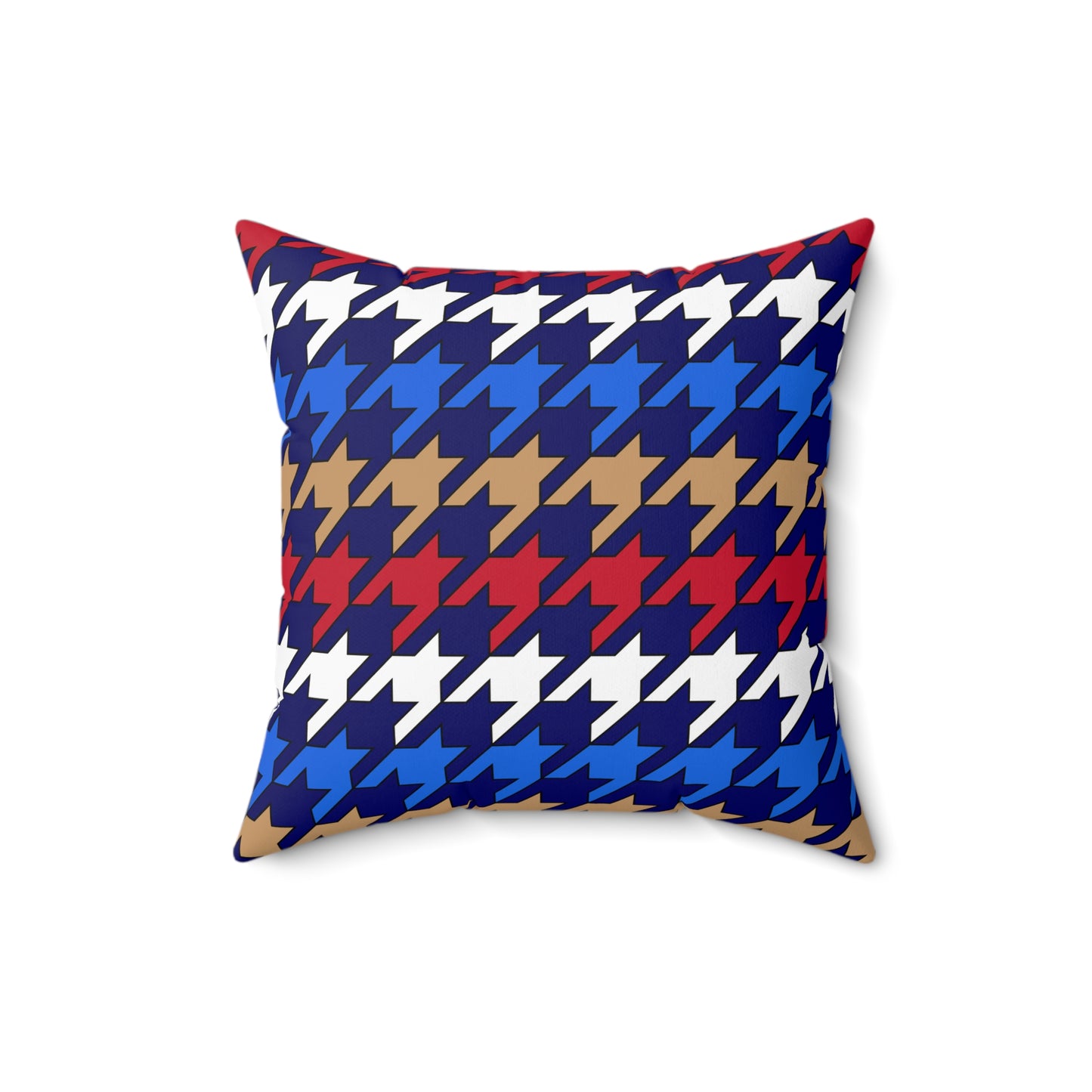 Tristan Da Cunha Retro Houndstooth Cushion Pillow