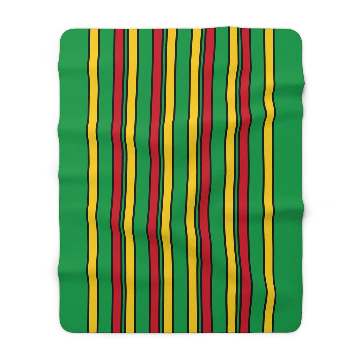 Guinea Bissau Retro Stripes Blanket Throw