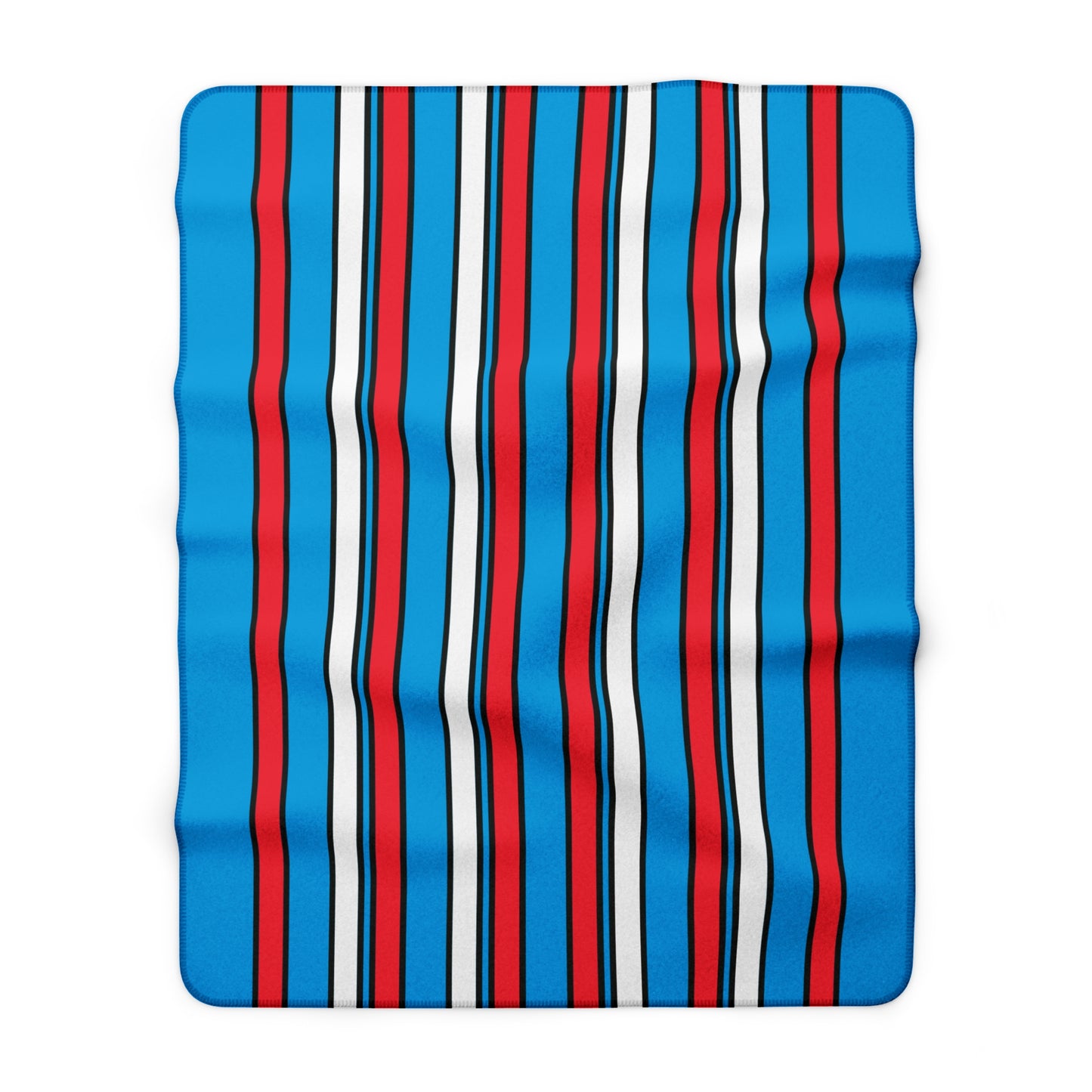 Luxembourg Retro Stripes Blanket Throw