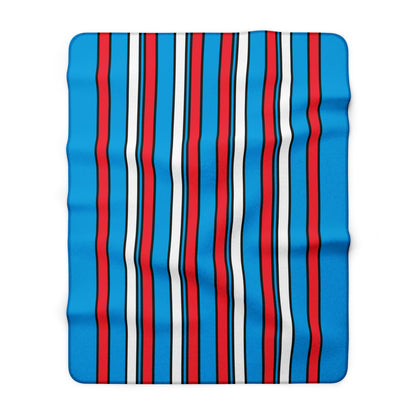 Luxembourg Retro Stripes Blanket Throw