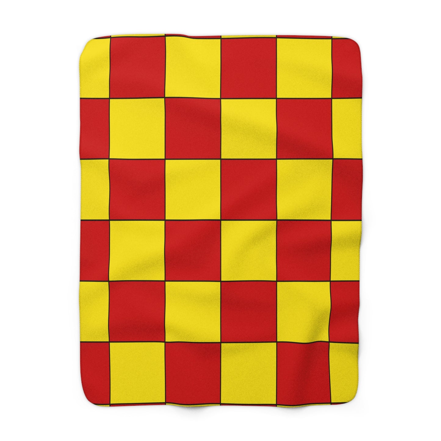 North Macedonia Retro Check Blanket Throw