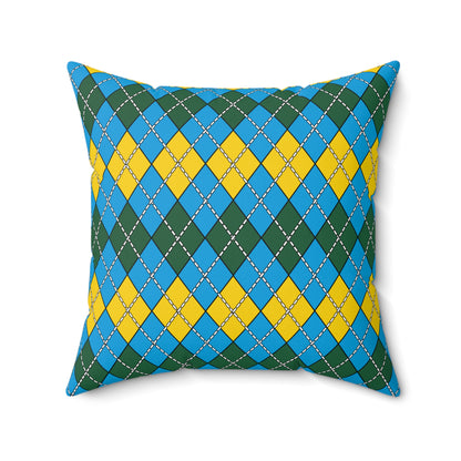 Rwanda Retro Argyle Cushion Pillow