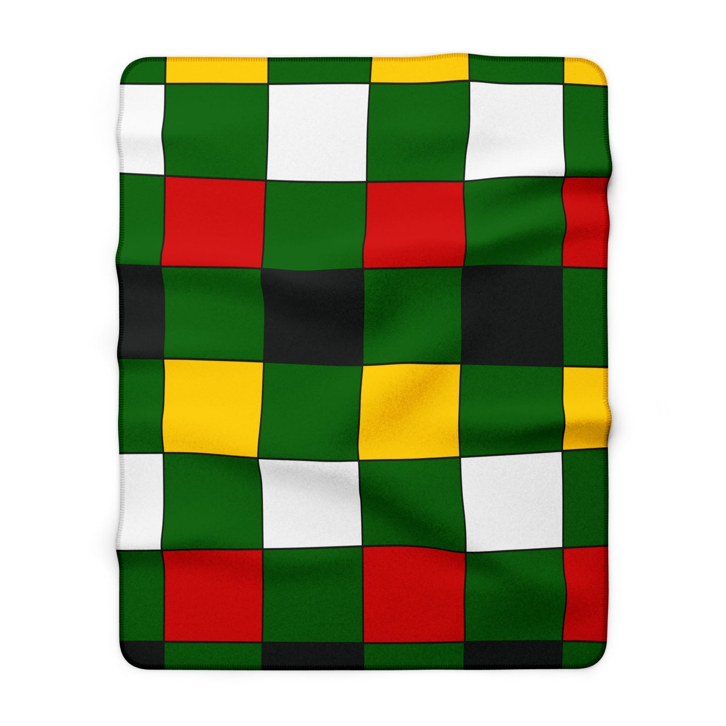 Zimbabwe Retro Check Blanket Throw