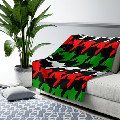 Sudan Retro Houndstooth Blanket Throw