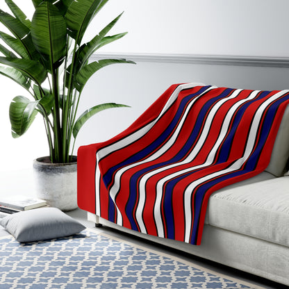 Liberia Retro Stripes Blanket Throw