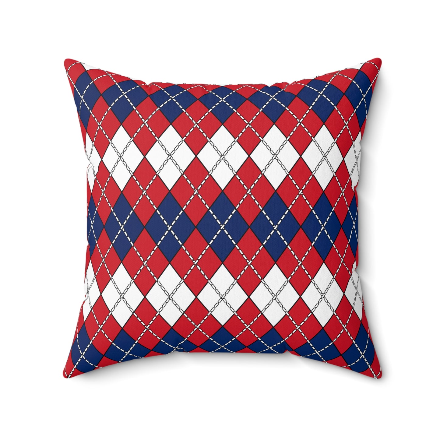Lao Peoples Democratic Republic Retro Argyle Cushion Pillow
