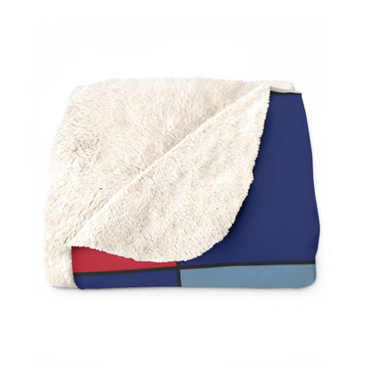 Falkland Islands Retro Check Blanket Throw