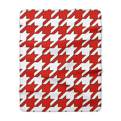 Canada Retro Houndstooth Blanket Throw