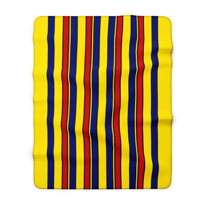 Colombia Retro Stripes Blanket Throw