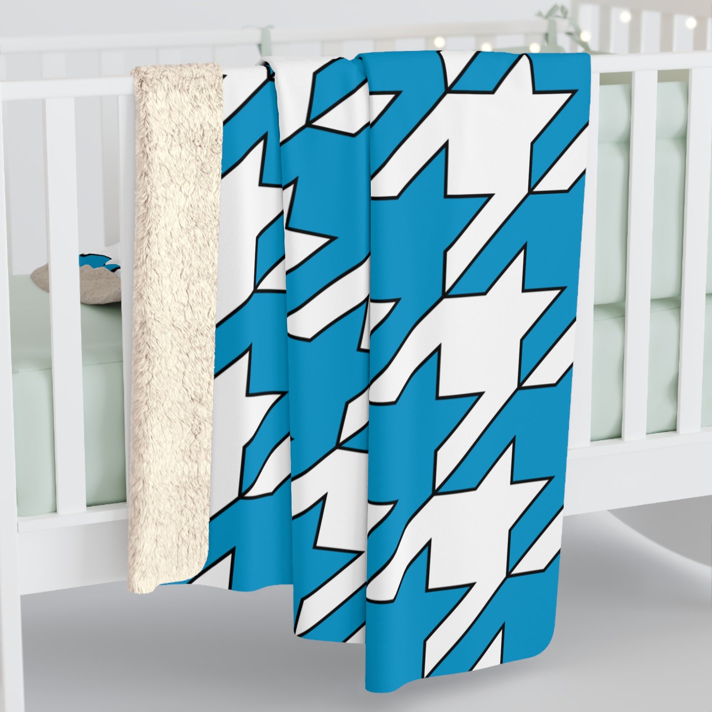 Galicia Retro Houndstooth Blanket Throw