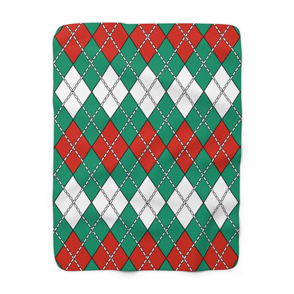 Bulgaria Retro Argyle Blanket Throw