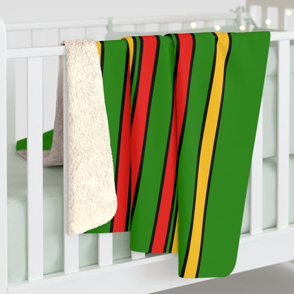 Ethiopia Retro Stripes Blanket Throw