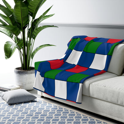 Belize Retro Check Blanket Throw