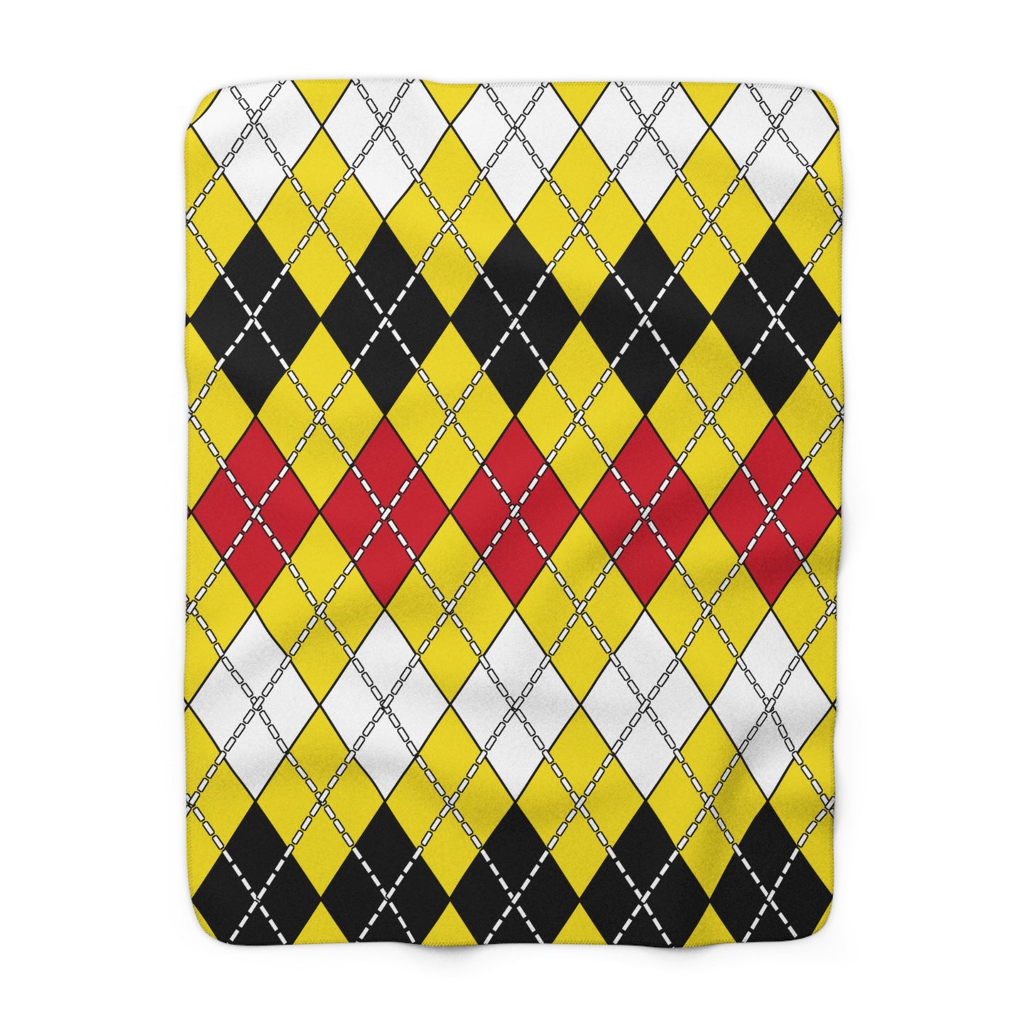 Brunei Darussalam Retro Argyle Blanket Throw