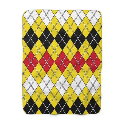 Brunei Darussalam Retro Argyle Blanket Throw