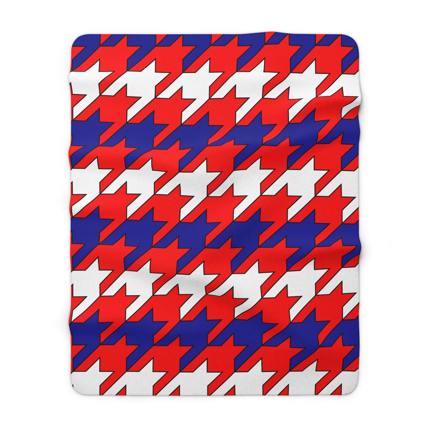 Croatia Retro Houndstooth Blanket Throw