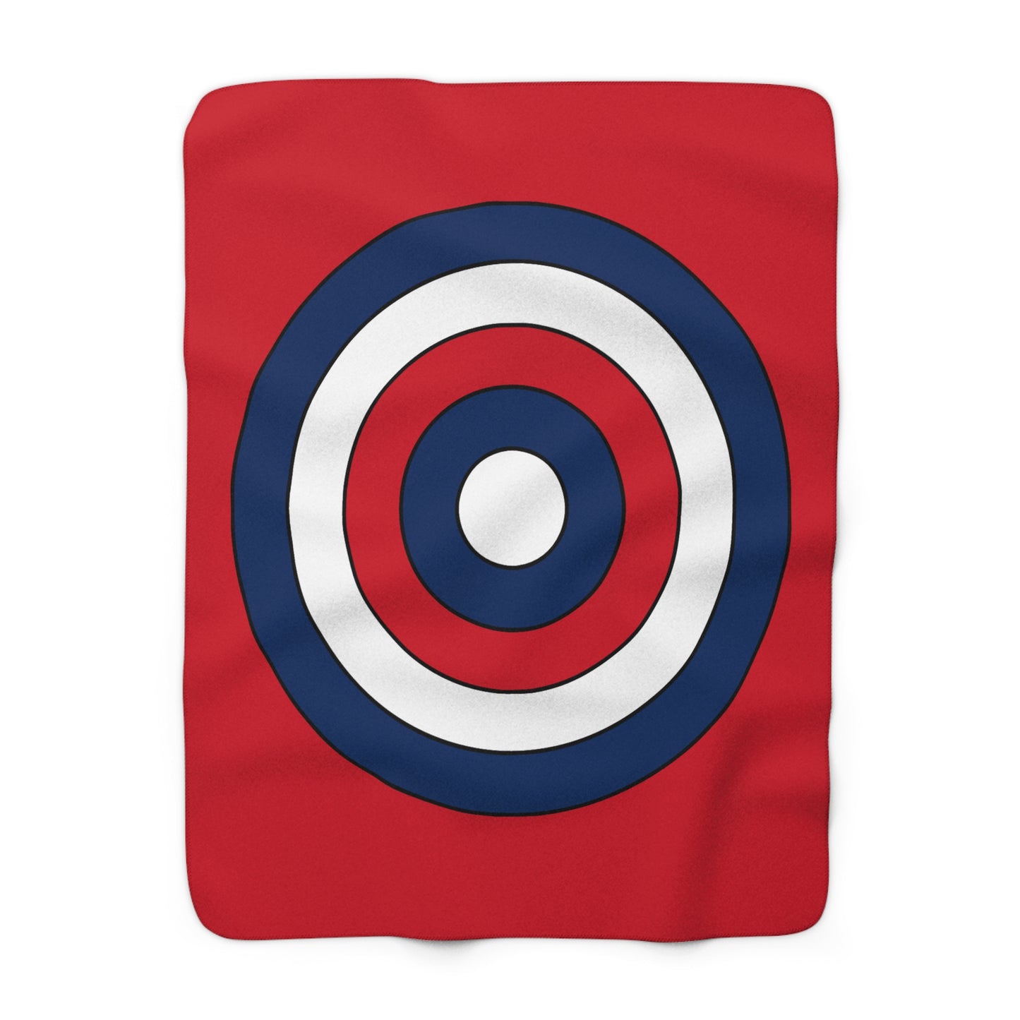Dominican Republic Retro Target Blanket Throw