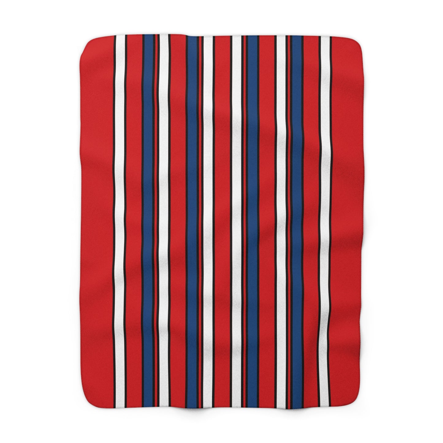 Czechia Retro Stripes Blanket Throw