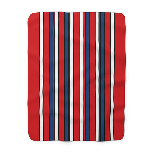 Czechia Retro Stripes Blanket Throw