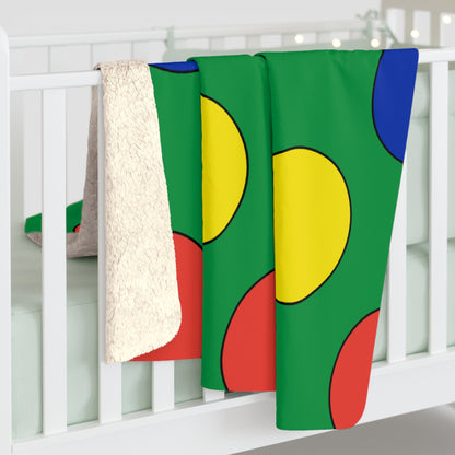 New Caledonia Retro Polka Dots Blanket Throw